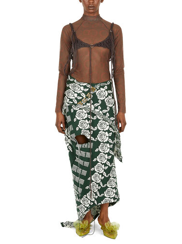LOUISE BJERREGAARD Draped Knitted Skirt for Women | THE