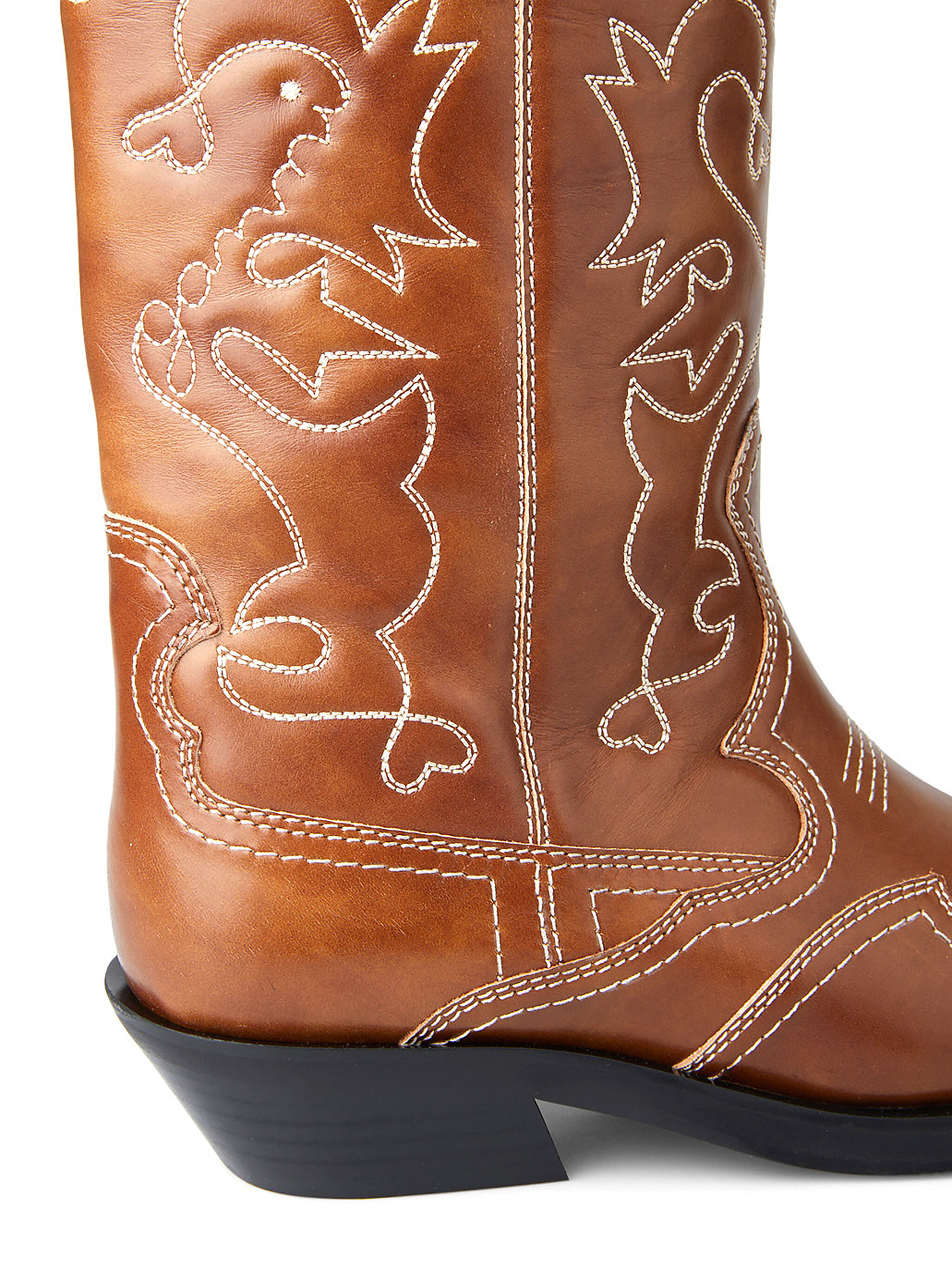 GANNI Knee High Embroidered Western Boots | THE FLAMEL®