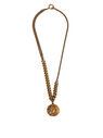 Acne Studios Coin Charm Pendant Necklace Gold flacn0250088gld