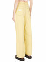 GANNI Yellow Denim Jeans Yellow flgan0248046yel