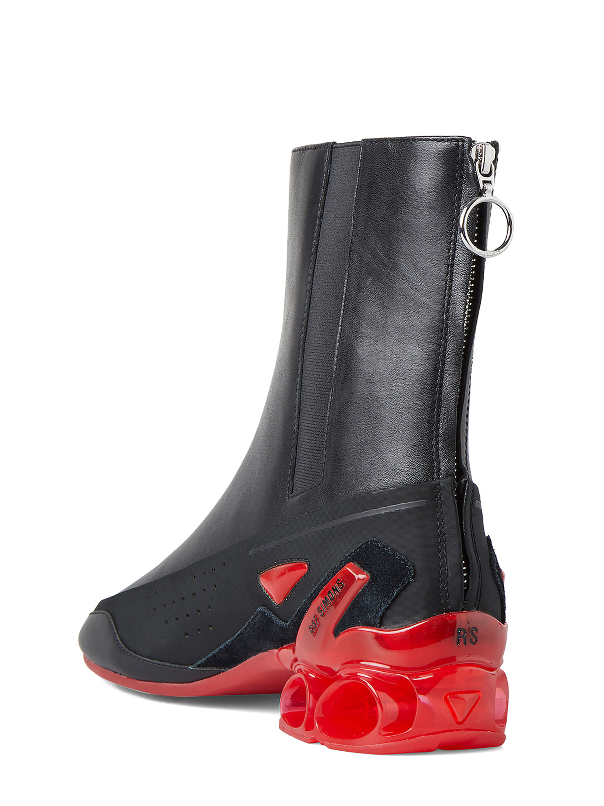 Raf Simons (RUNNER) Cycloid High Boots in Black | THE FLAMEL®