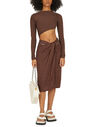 Jacquemus La Jupe Bodri Skirt in Brown Brown fljac0250169brn