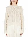 Acne Studios Open Knit Crewneck Sweater White flacn0248017wht