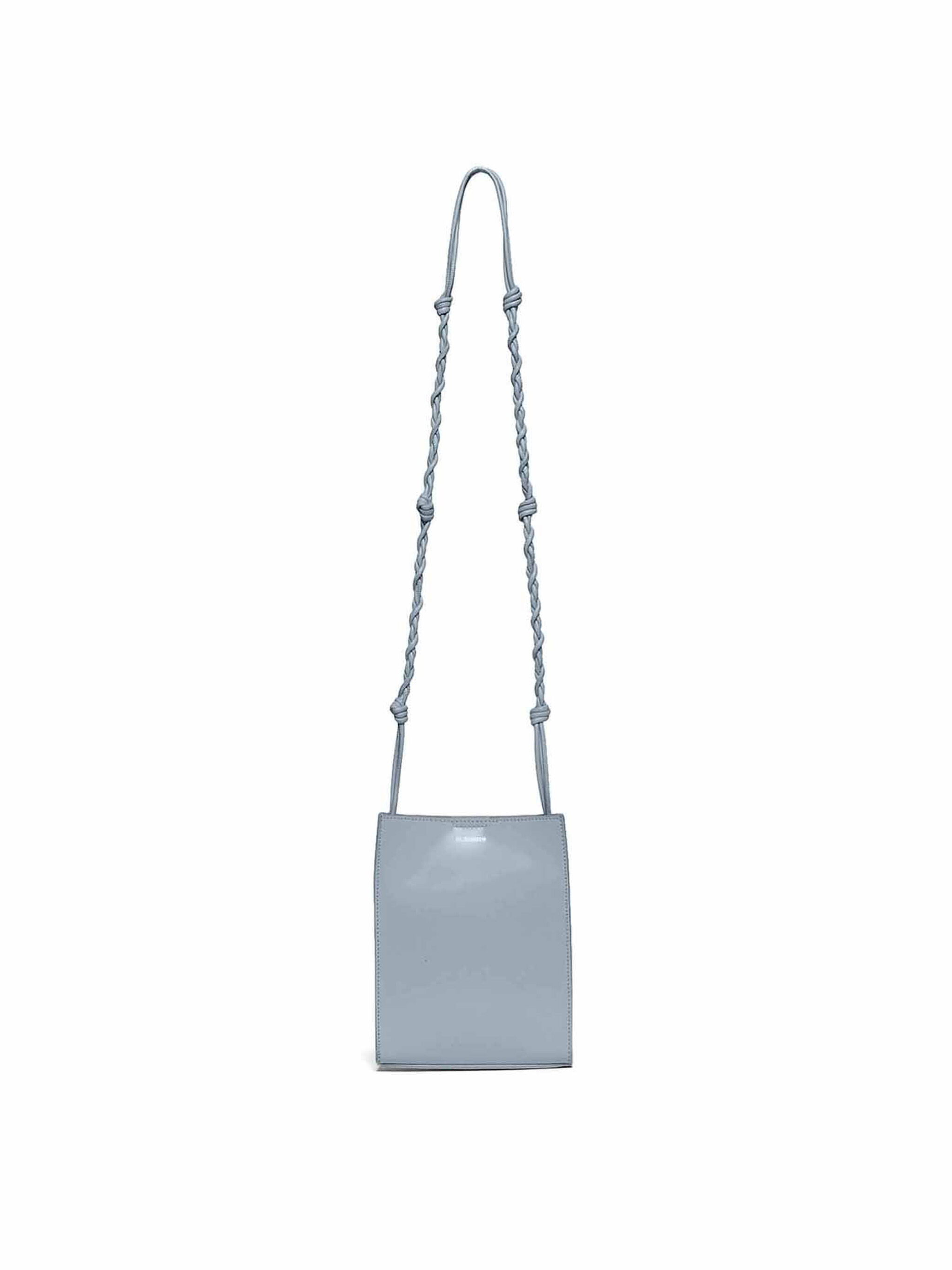 Jil Sander Small Tangle Bag in Blue Leather | THE FLAMEL®