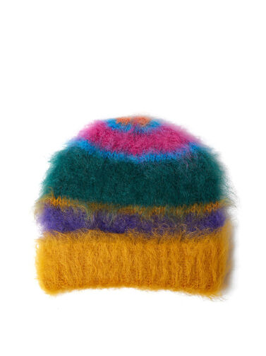 Marni Mohair Beanie Multicolor FLAMEL® Hat | THE
