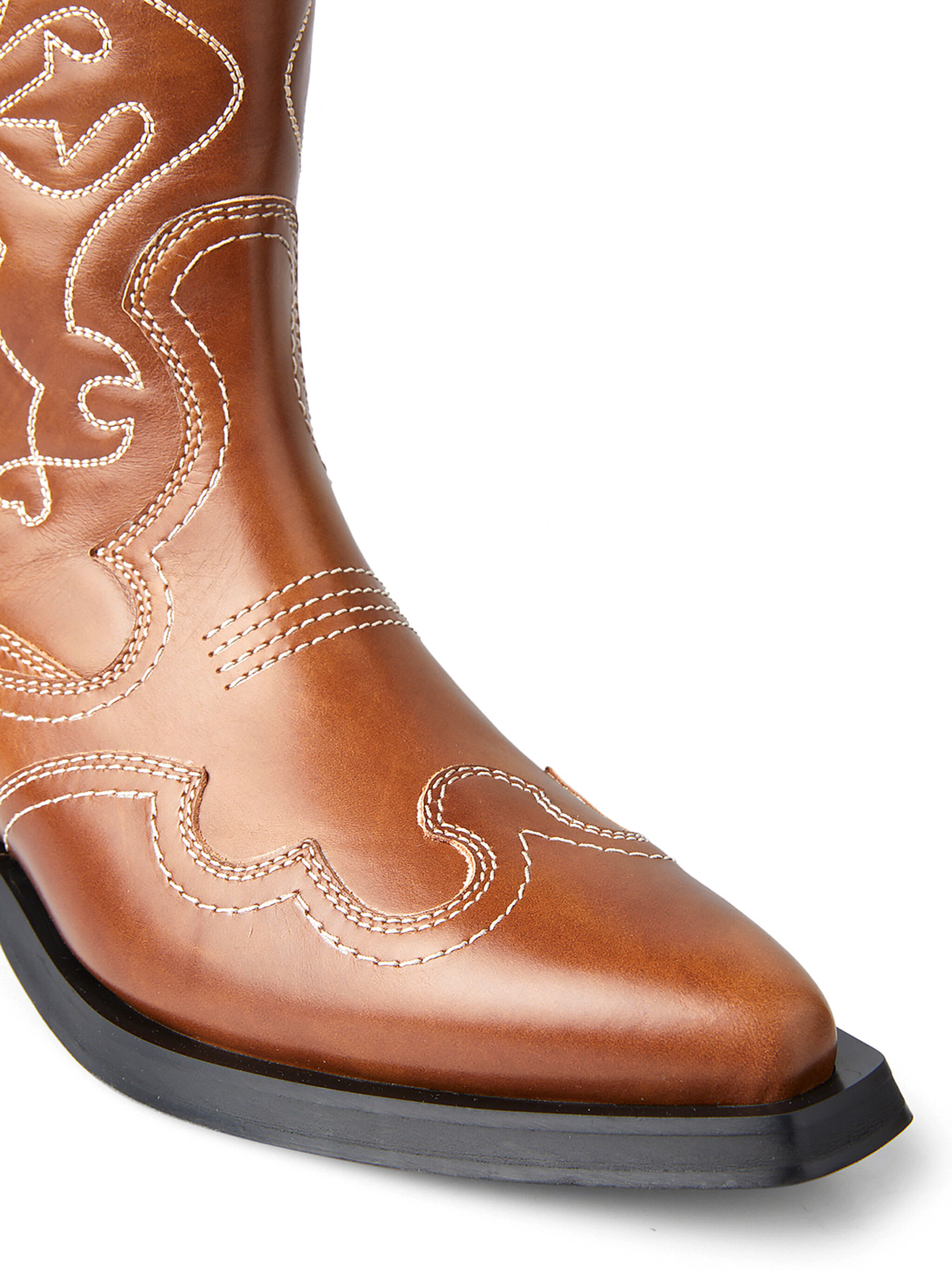 GANNI Knee High Embroidered Western Boots | THE FLAMEL®