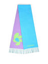 Jacquemus L'Echarpe Fleur Double Faced Scarf Blue fljac0150039ppl