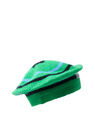 GANNI Stripe Knit Beret Green flgan0249028grn