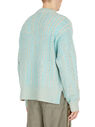 Acne Studios Contrasting Knit Sweater Light Blue flacn0150008blu