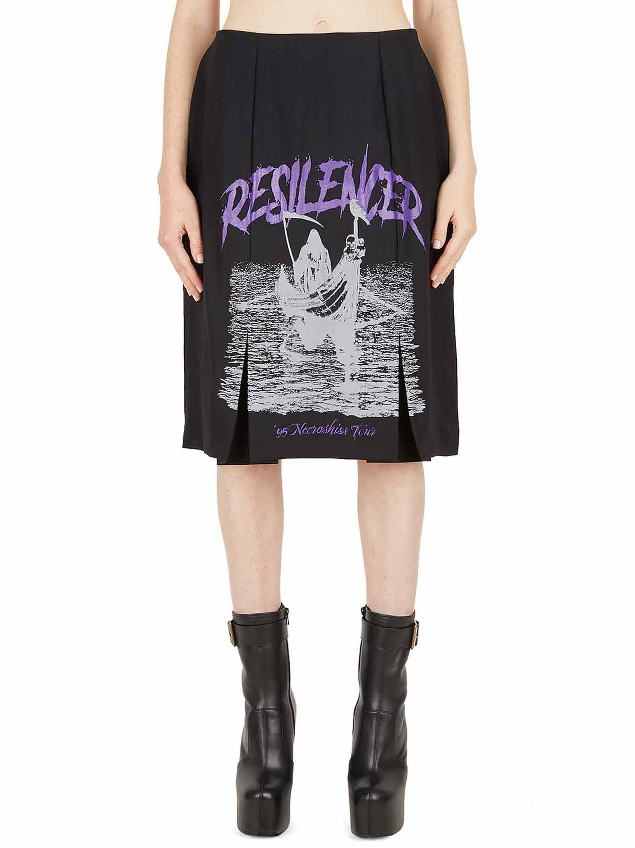 Raf Simons Resilencer Print Pleated Skirt | THE FLAMEL®