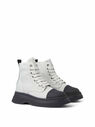 GANNI Creeper Canvas High Top Boots White flgan0248052bei