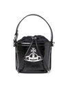 Vivienne Westwood Daisy Drawstring Bucket Handbag Black flvvw0251056blk