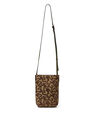 GANNI Banner Jacquard Small Shoulder Bag Brown flgan0250021brn