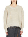 Acne Studios Distressed Sweater Beige flacn0250029gry