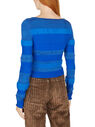 Acne Studios Scoop Neck Striped Sweater Blue flacn0250019blu