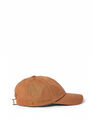 Acne Studios Logo Embroidered Baseball Cap Brown flacn0250084bei