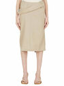 Jacquemus La Jupe Vela Beige Skirt Beige fljac0248028bei