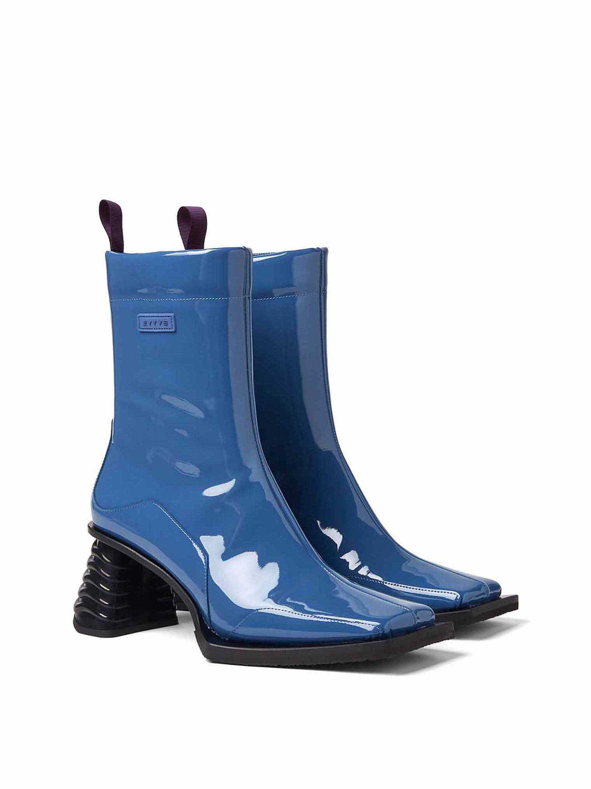 Eytys Gaia Blue Leather Boots | THE FLAMEL®