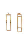 Jacquemus Les Créoles Rond Carré Earrings Gold fljac0250073gld