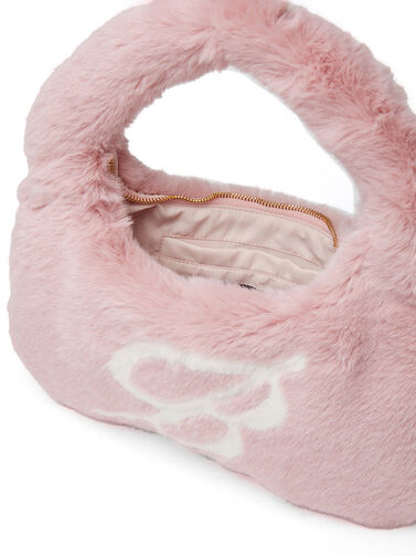 Blumarine Pink Faux-Fur Bag