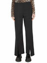 GANNI Pants with Front and Back Slits Black flgan0247021blk