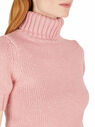 Acne Studios Short-Sleeved Sweater with Roll Neck Pink flacn0248014pin