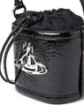 Vivienne Westwood Daisy Drawstring Bucket Handbag Black flvvw0251056blk