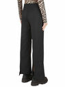 GANNI Pants with Front and Back Slits Black flgan0247021blk