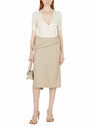 Jacquemus La Jupe Vela Beige Skirt Beige fljac0248028bei